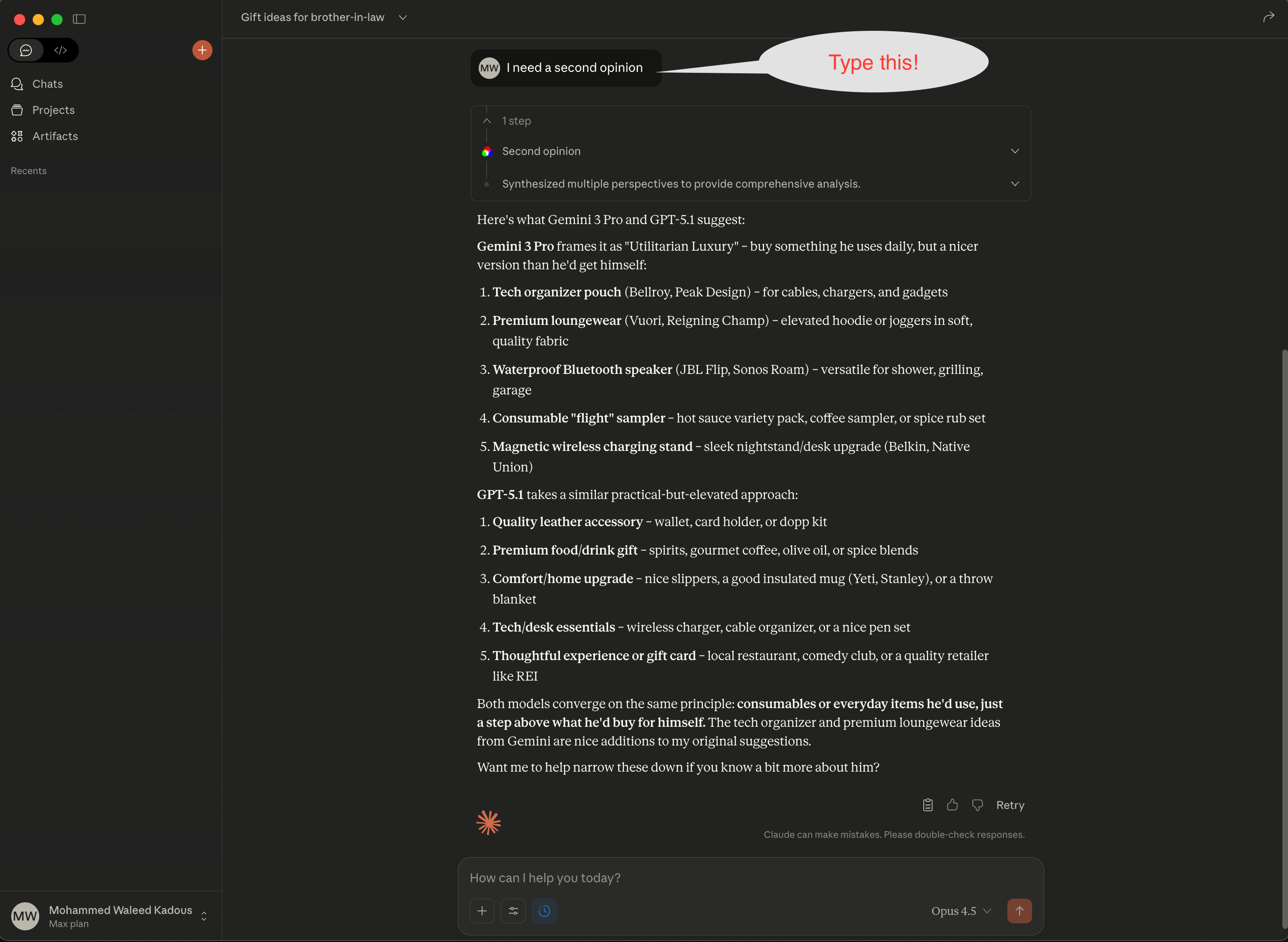 Get a second opinion from GPT and Gemini